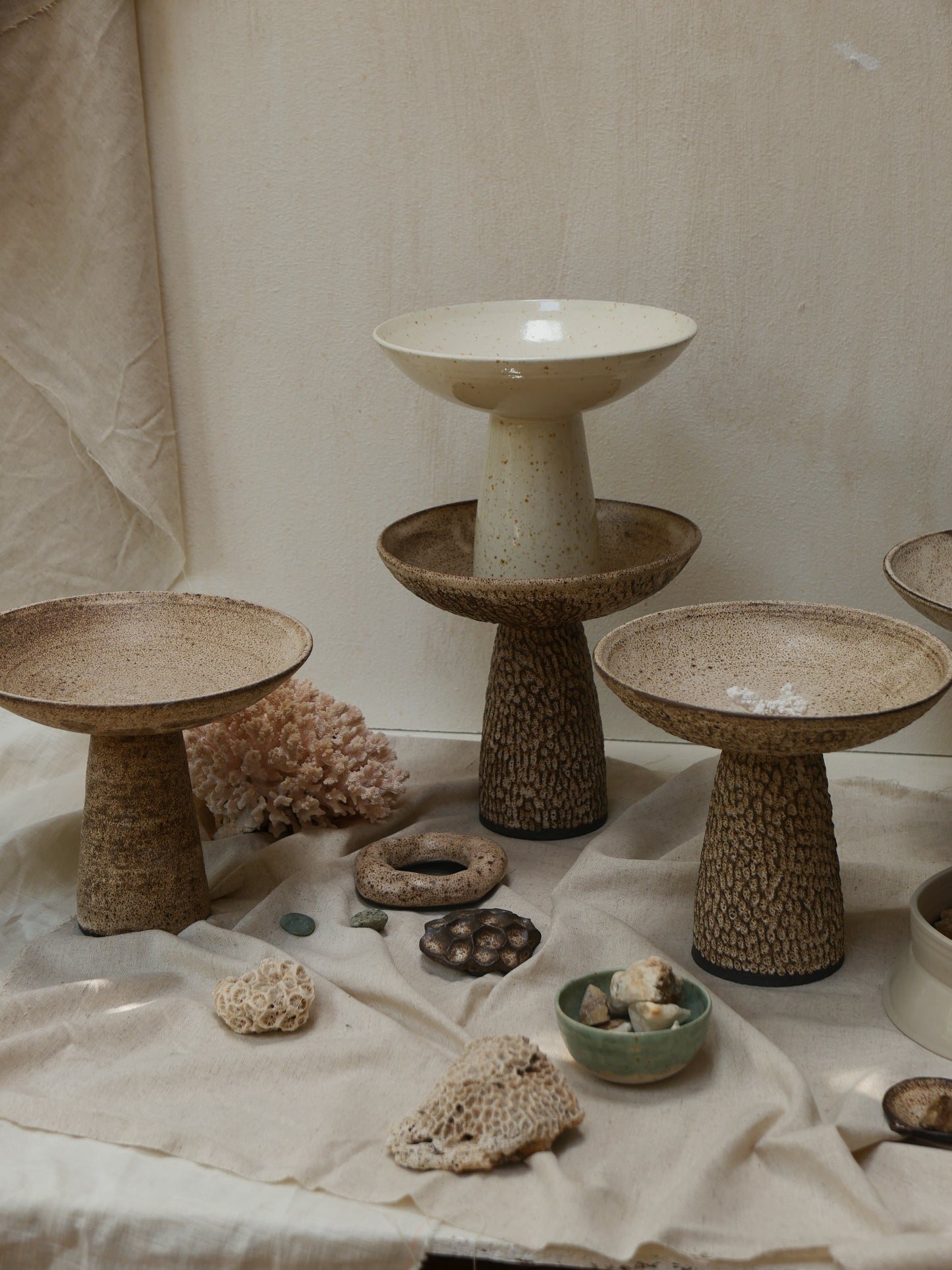 EARTHY ESSENCE — Footed Bowl No.3