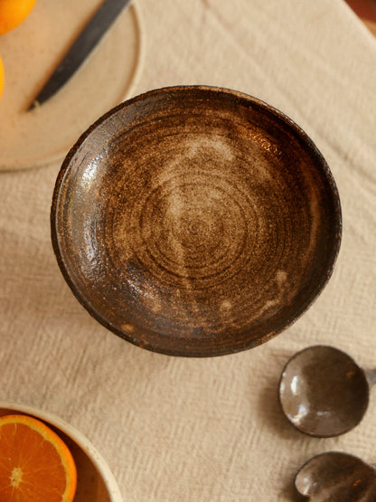 EARTHY ESSENCE — Footed Bowl No.6