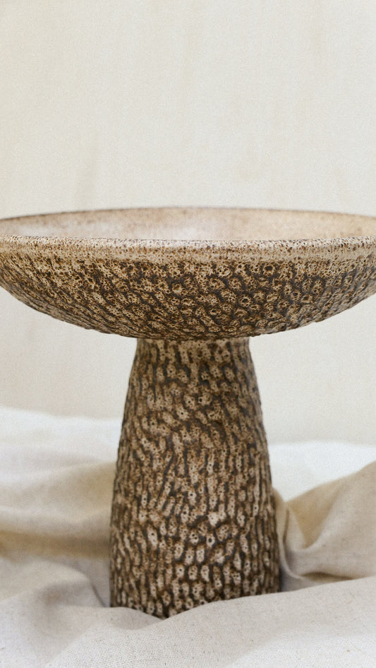 EARTHY ESSENCE — Footed Bowl No.3